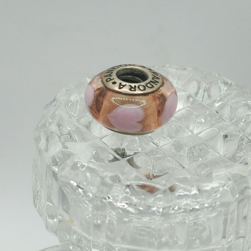 Pandora Pink hearts charm